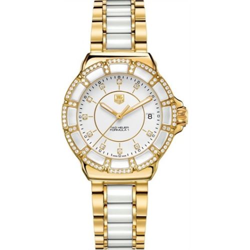 TAG Heuer Formula 1 Quartz 37 Yellow Gold PVD / Diamond / White / Bracelet